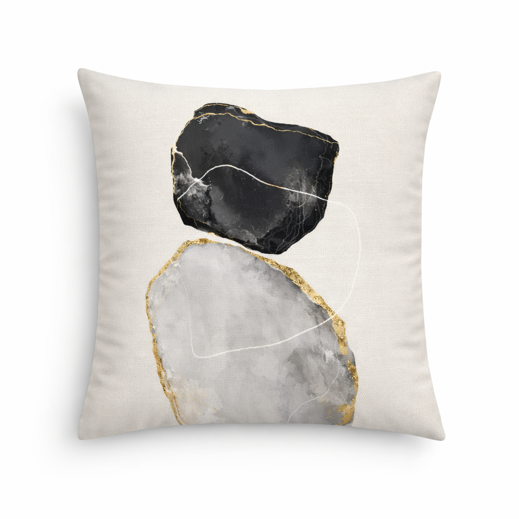 Whirl – Coussin décoratif en velours 45 × 45 cm