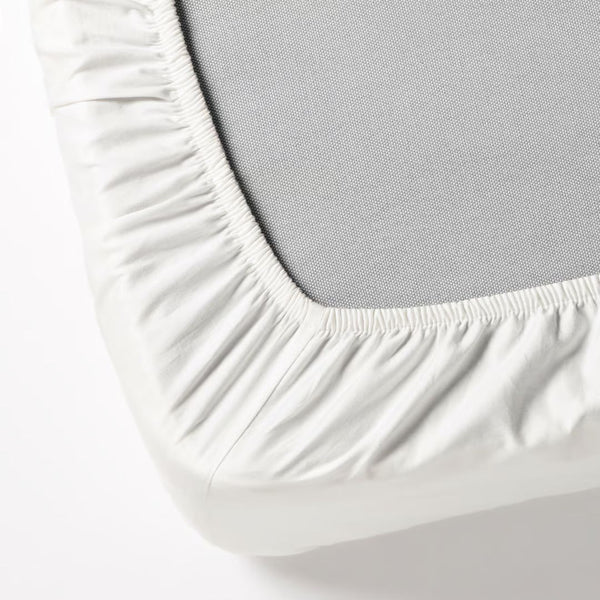 Drap housse Blanc — 100% coton