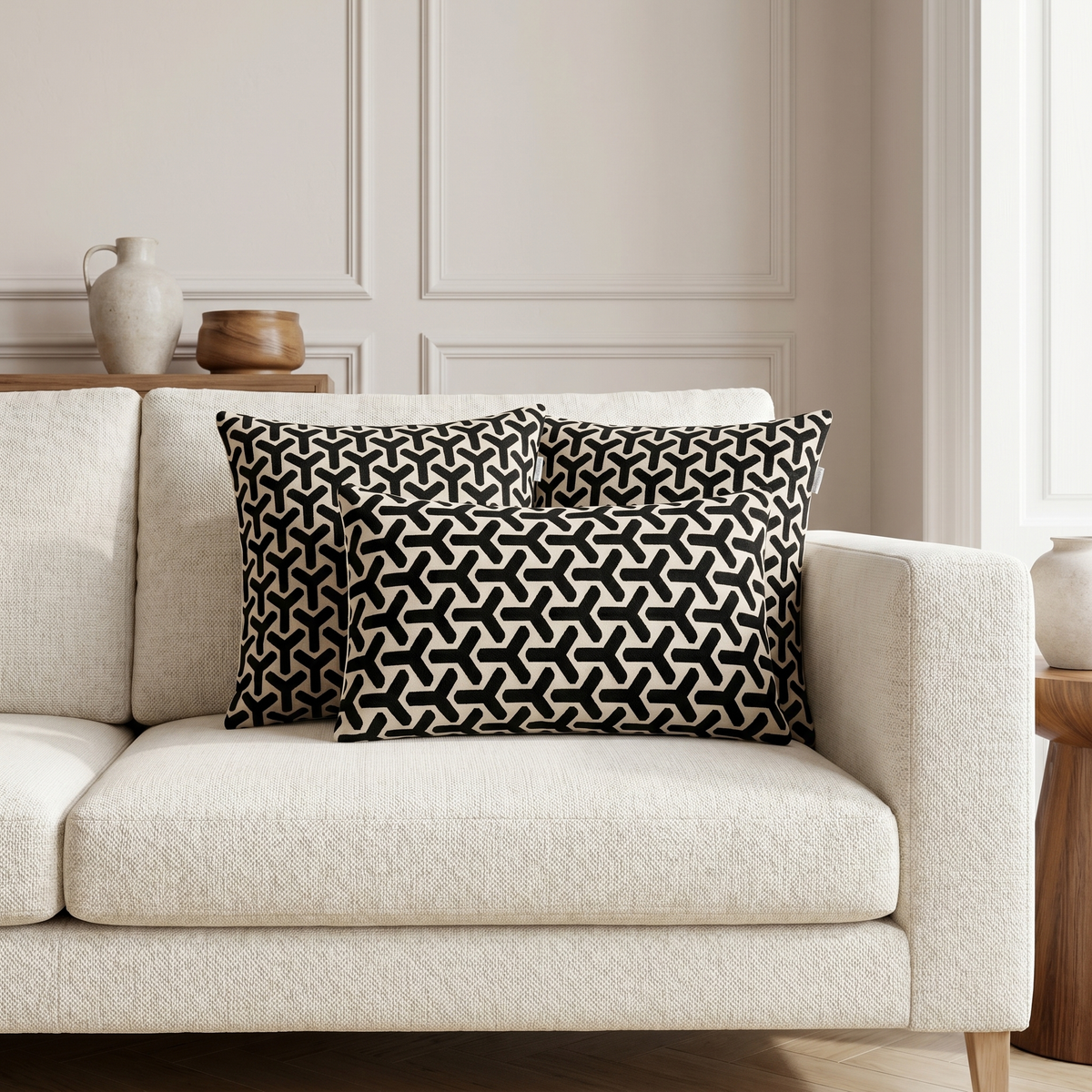 Pack Trio Harmonie — YARA (Noir & Beige)
