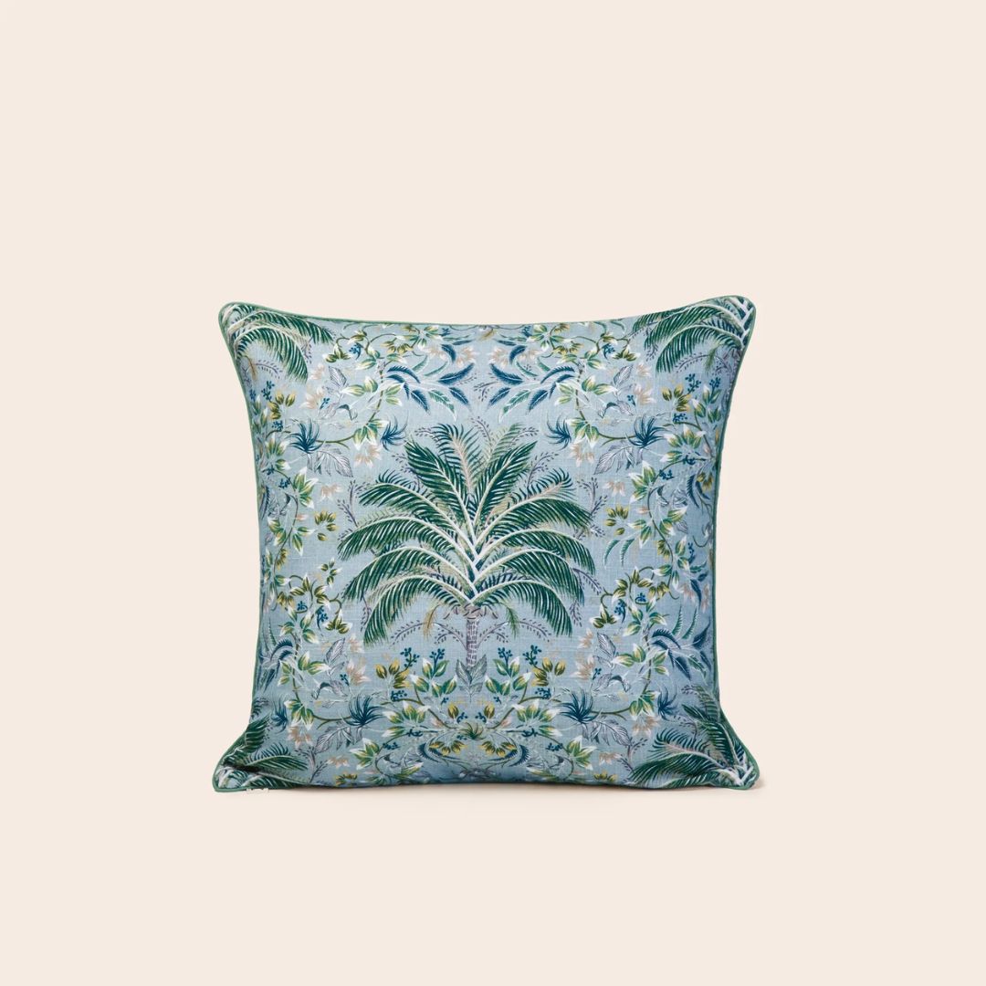 Housse de coussin Ubari vert de gris 40x40 cm