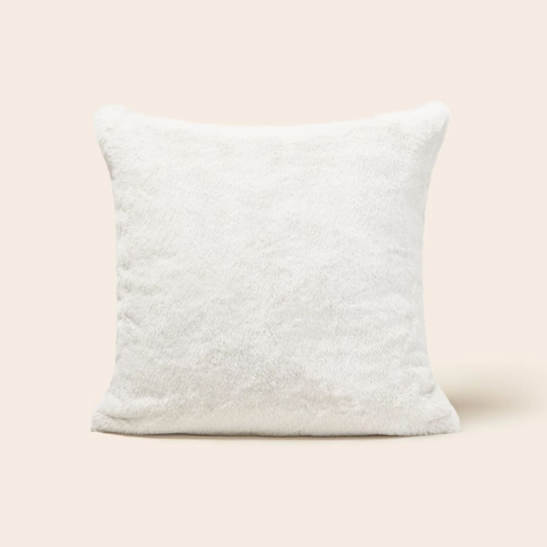 Housse de coussin Bianca blanc hermine 50x50 cm