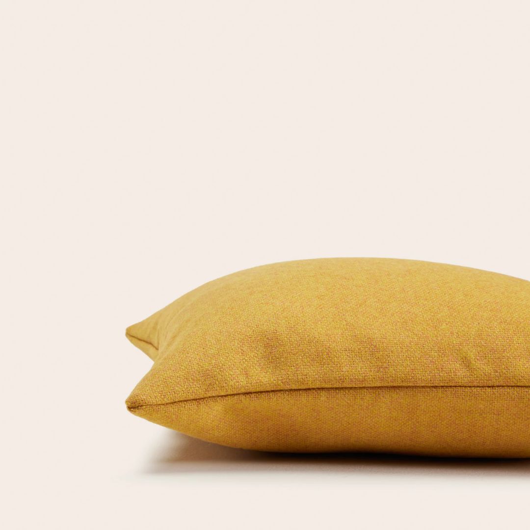 Housse de coussin Marcelo ocre jaune 40x40 cm