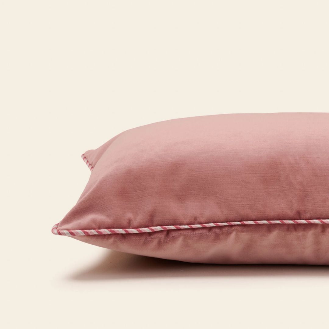 Housse de coussin Dalila pêche rosé 40x40