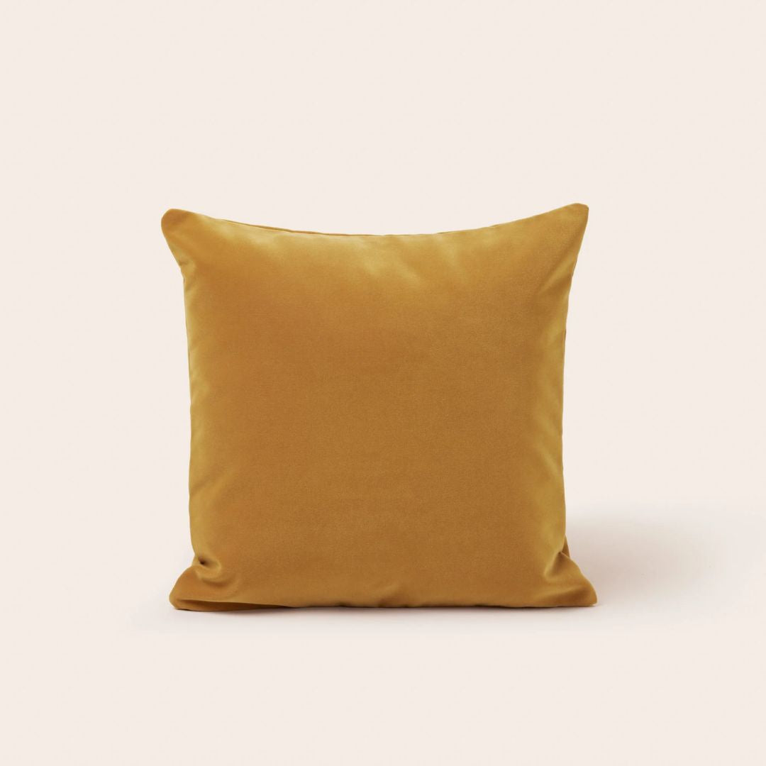Housse de coussin Matia ocre 45x45