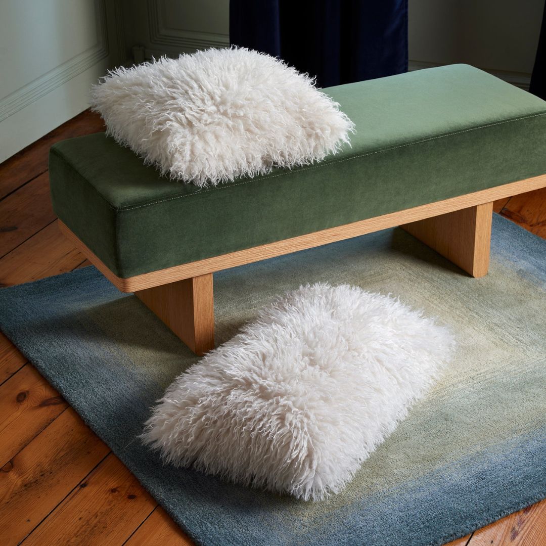 Housse de Coussin Oulan – Ivoire – 40×40 cm