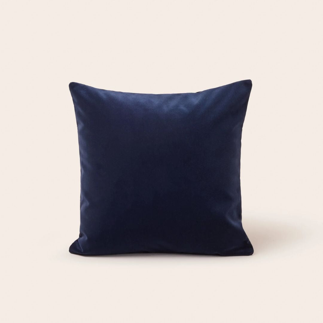 Housse de coussin Matia bleu nuit 45x45