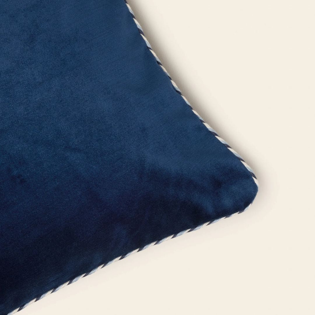 Housse de coussin Dalila bleu nuit 40x40
