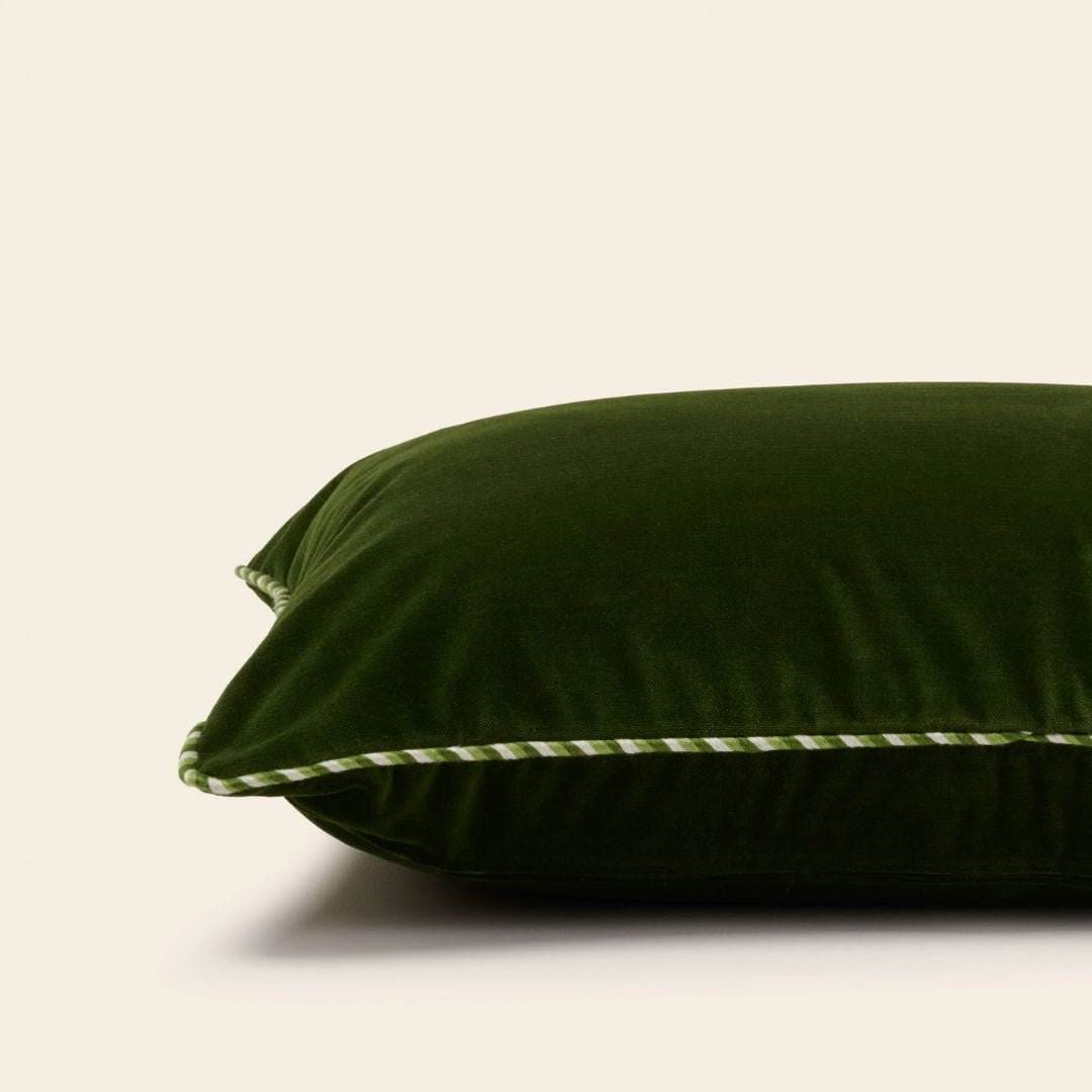 Housse de coussin Dalila vert olive 40x40