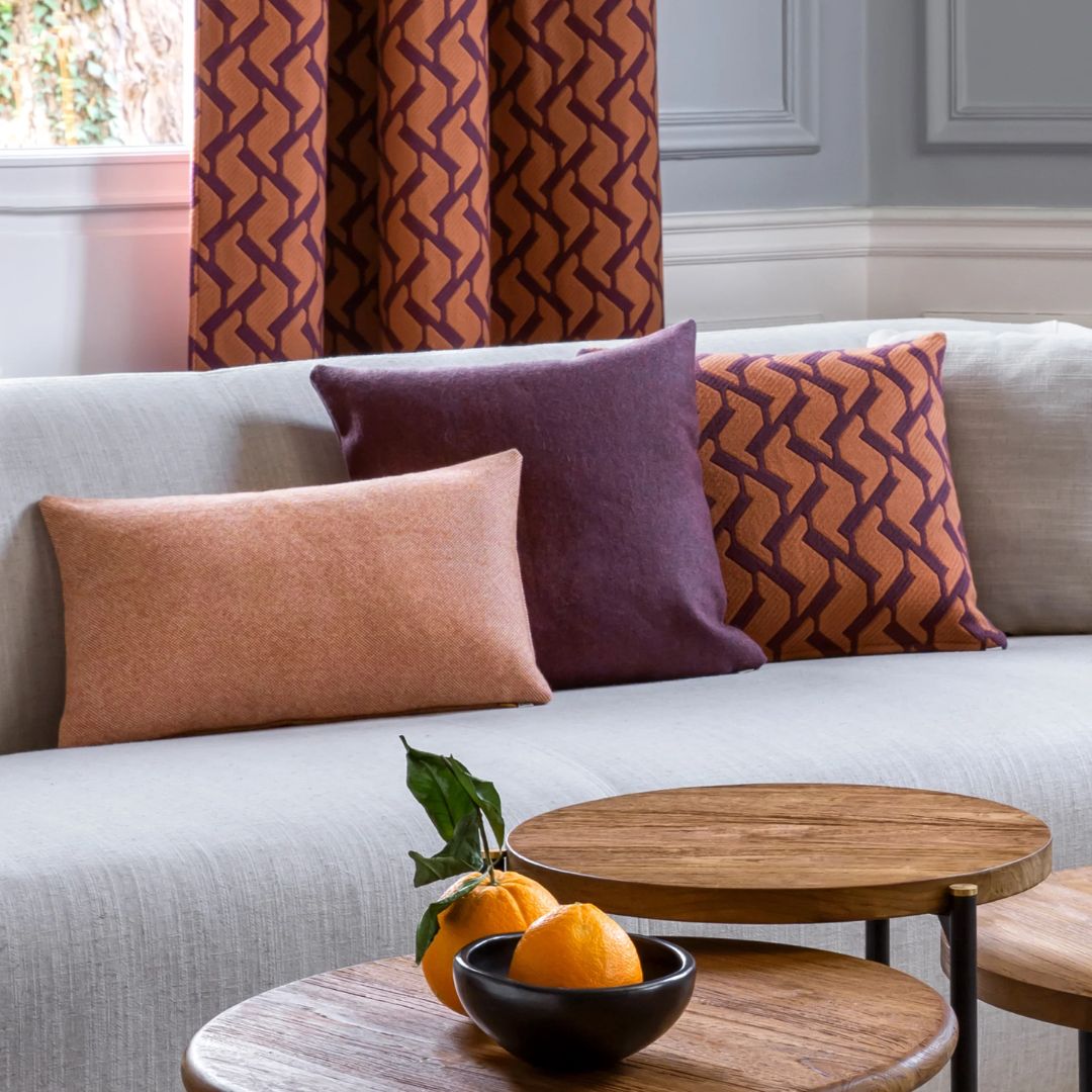 Housse de coussin Marcelo violet lilas 40x40