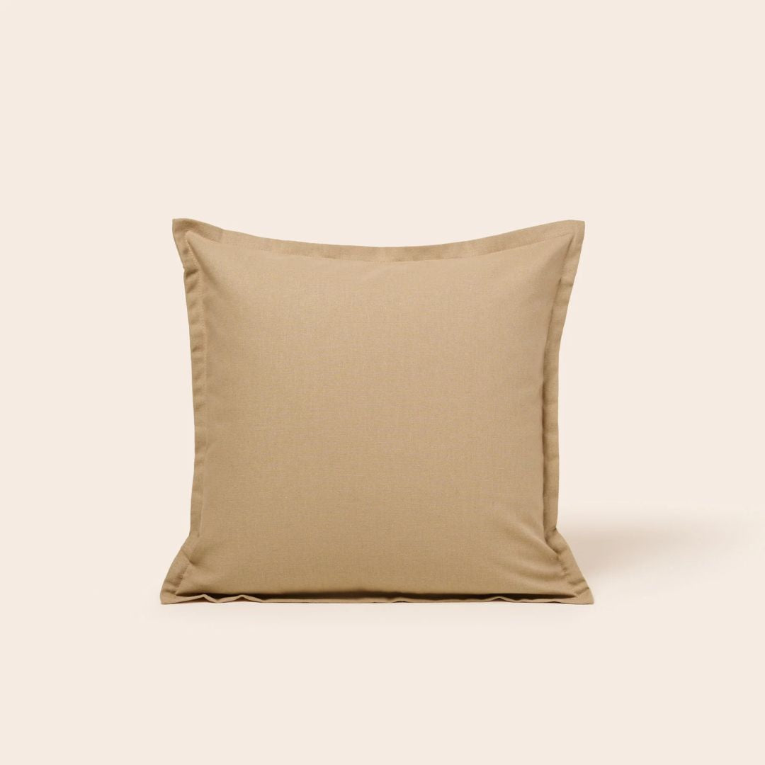 Housse de coussin Leolino sable chaud 40x40