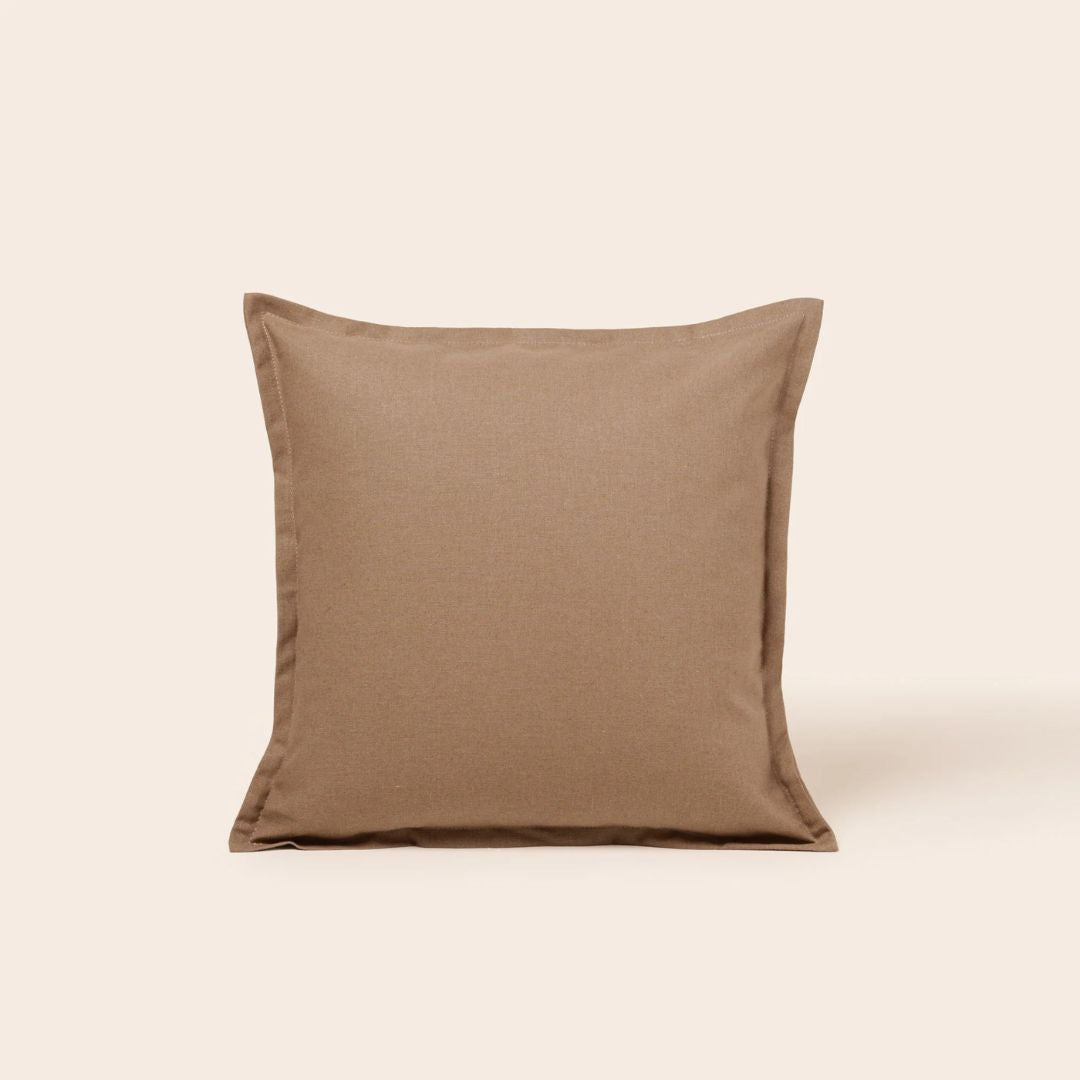 Housse de coussin Leolino brun smoky 40x40