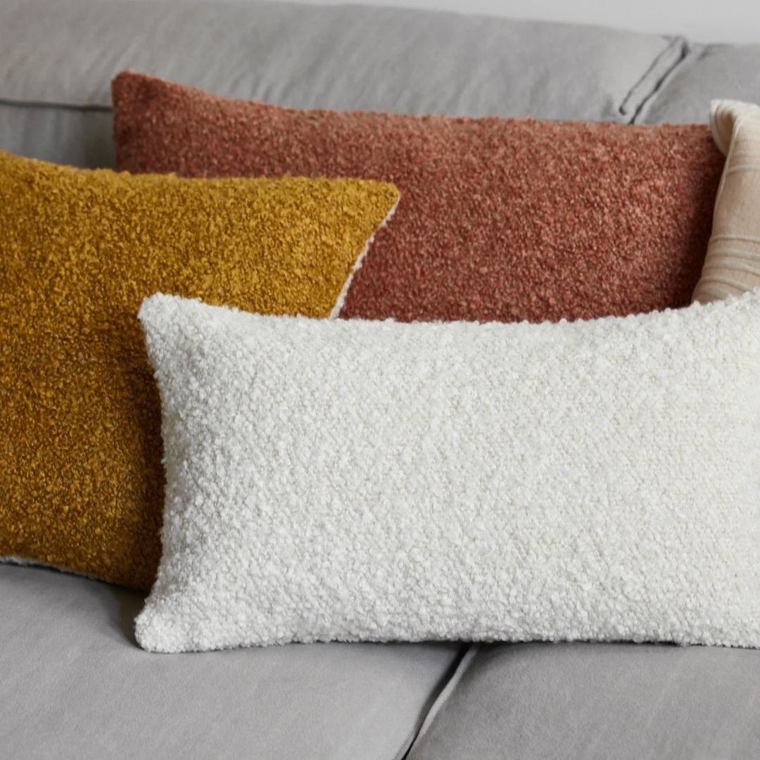 Housse de coussin Leonard ivoire 28x47 cm