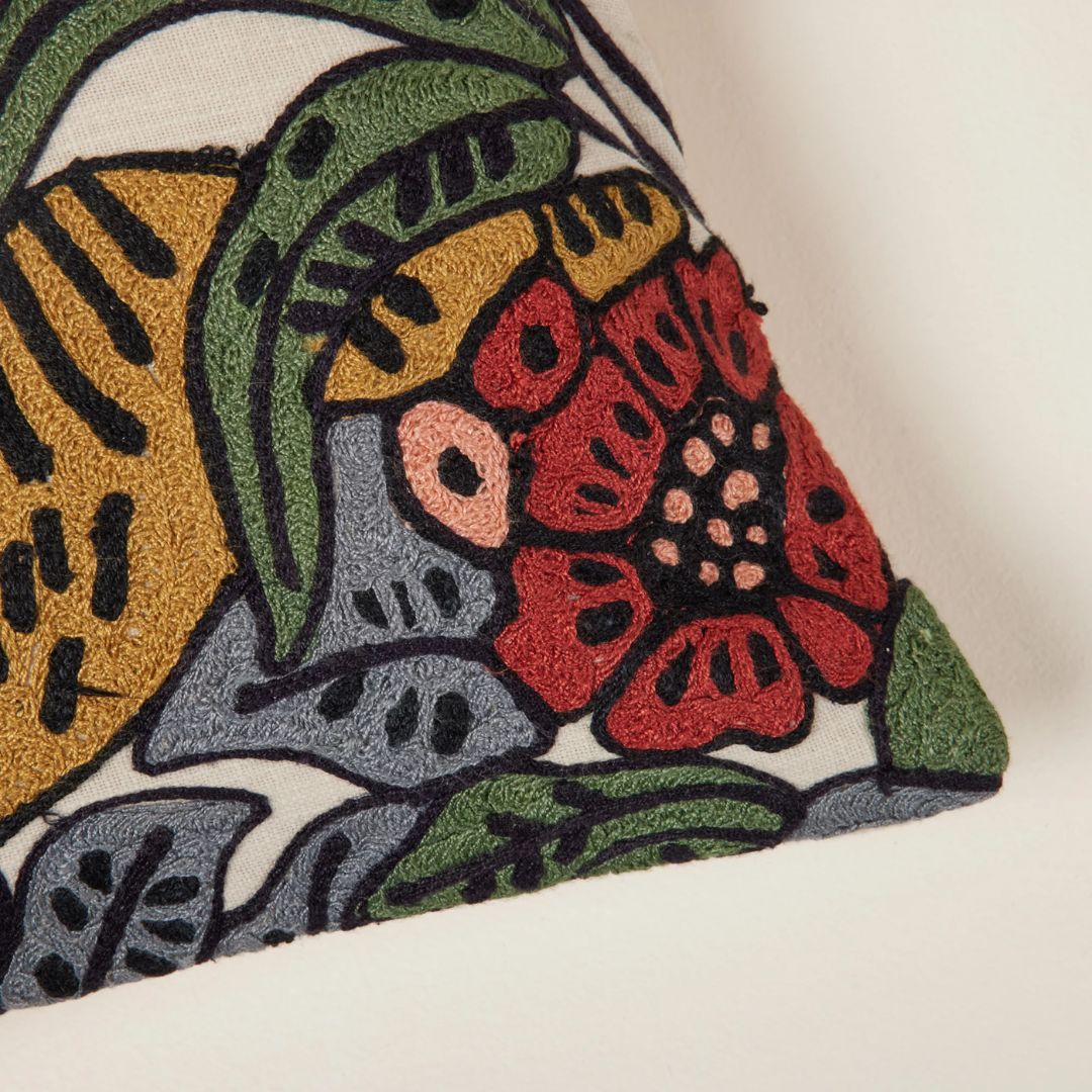 Housse de coussin Tigris ivoire 28x47 cm