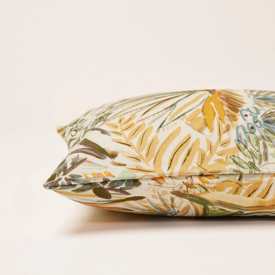 Housse de coussin Aquarela ivoire et pastel 40x60 cm