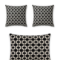 Pack Trio KORA — détail des 3 coussins sur fond blanc