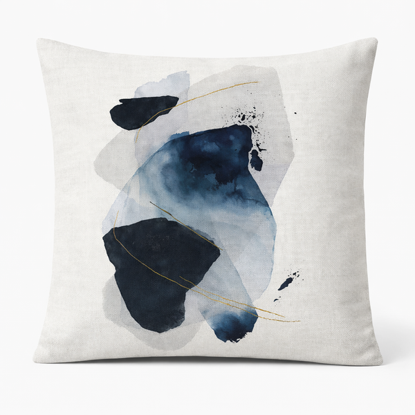 In Between — Coussin carré décoratif en velours 45×45 cm