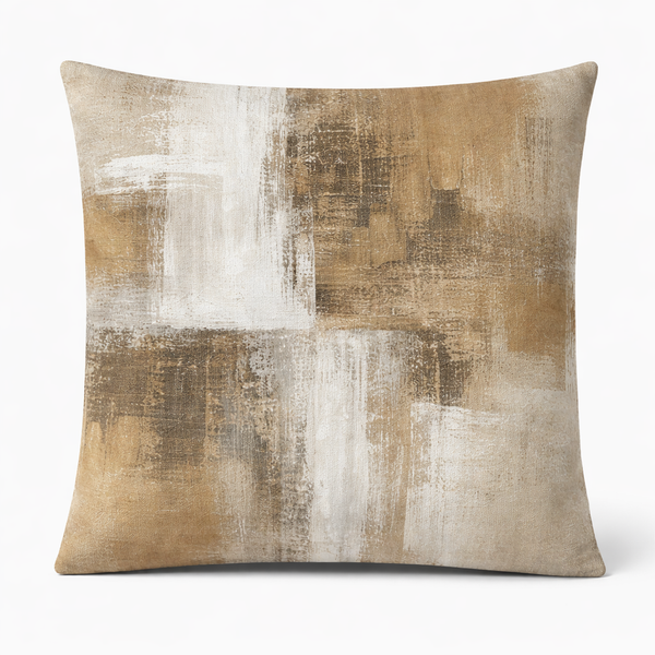 Earthtones — Coussin carré décoratif en velours 45×45 cm