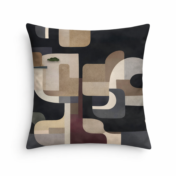 Clayen I — Coussin carré décoratif en velours 45×45 cm