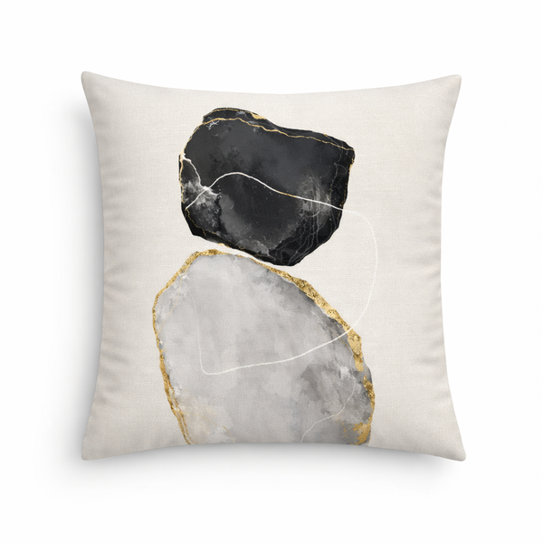 Whirl — Coussin carré décoratif en velours 45×45 cm