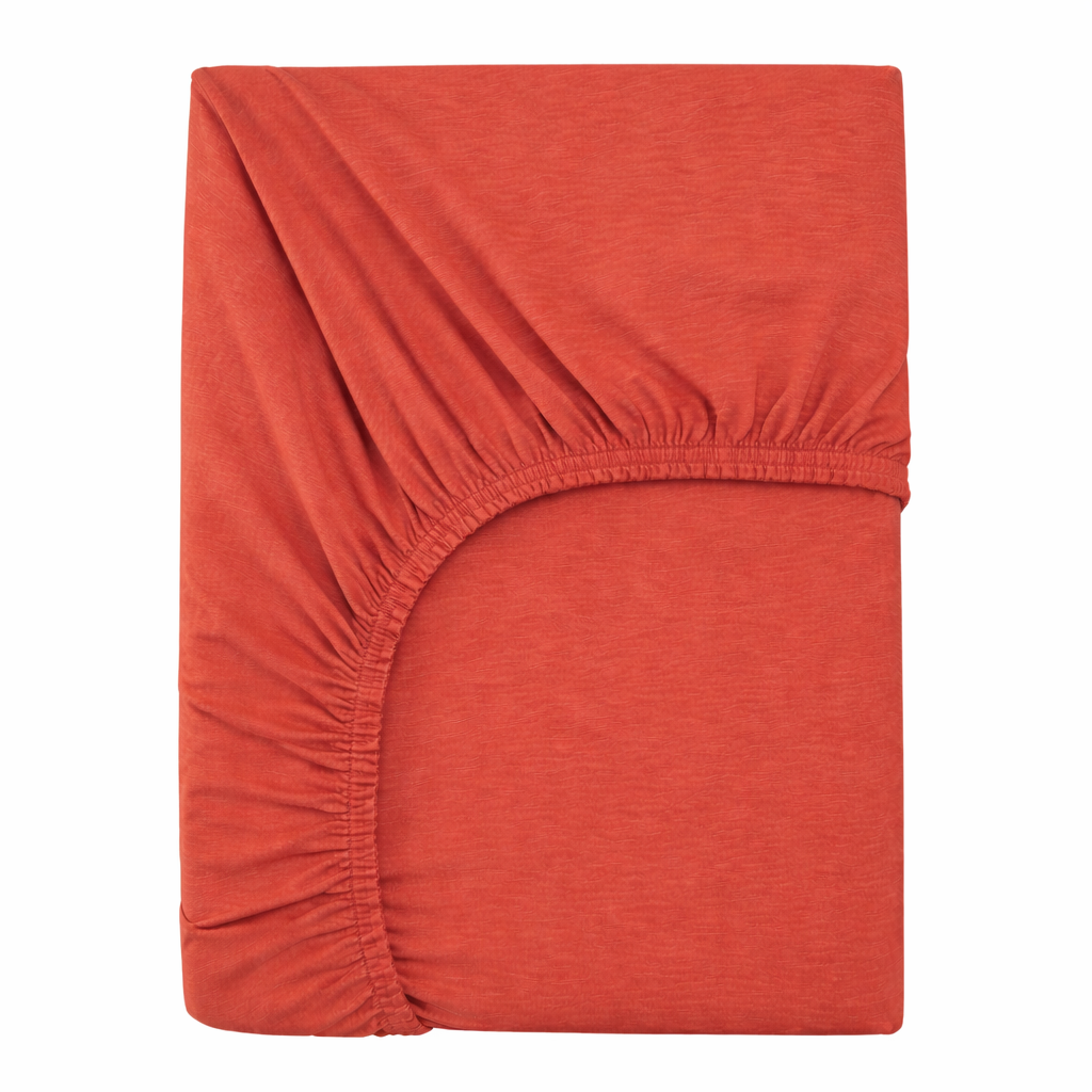 Drap housse Terracotta — 100% coton
