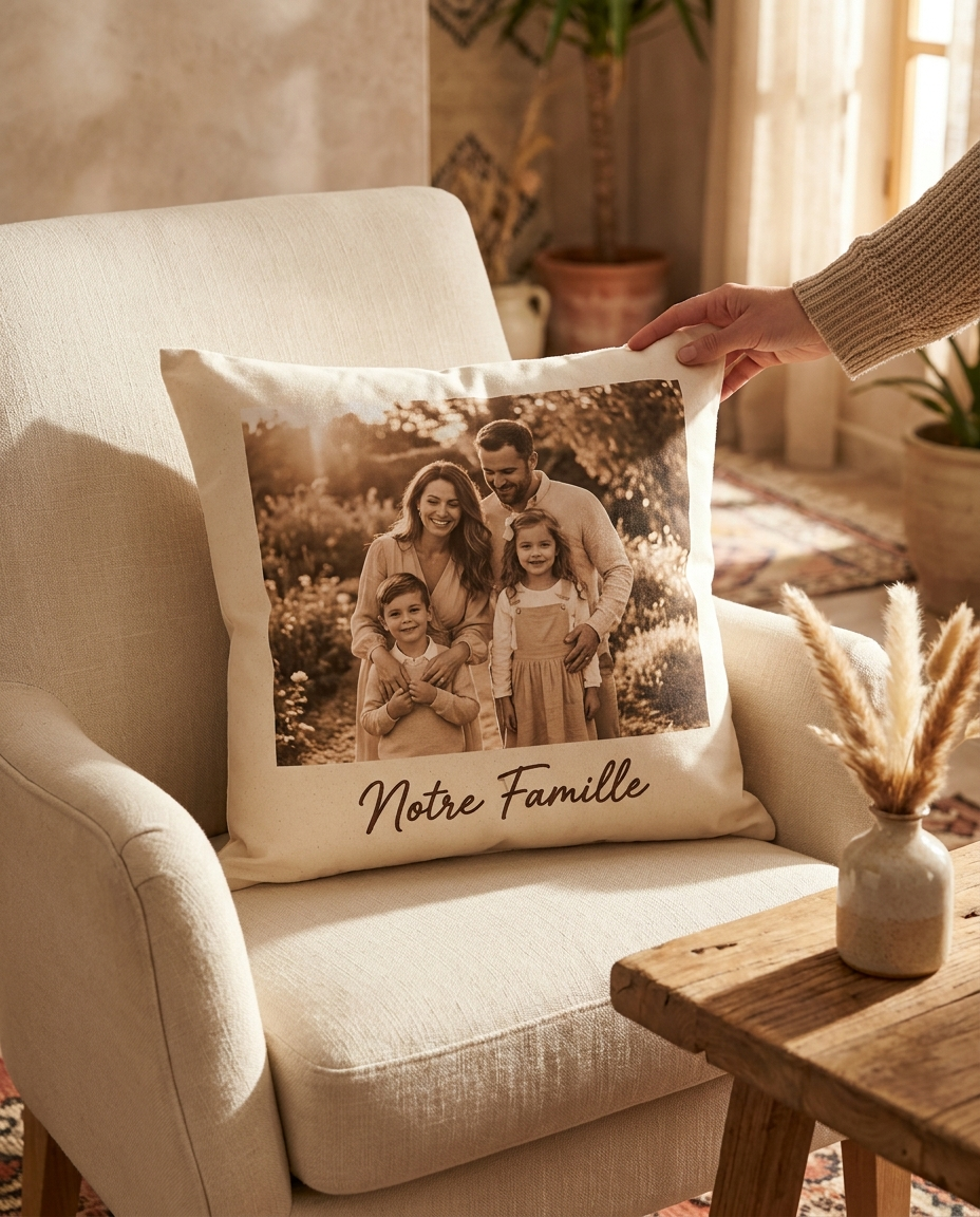 Coussin personnalisé — Votre image, votre motif