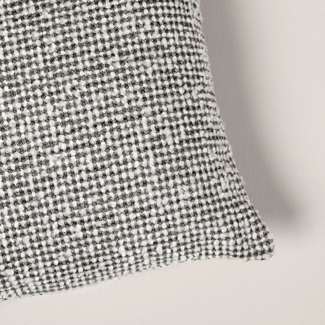 Housse de coussin Pietro ivoire et noir 50x50 cm