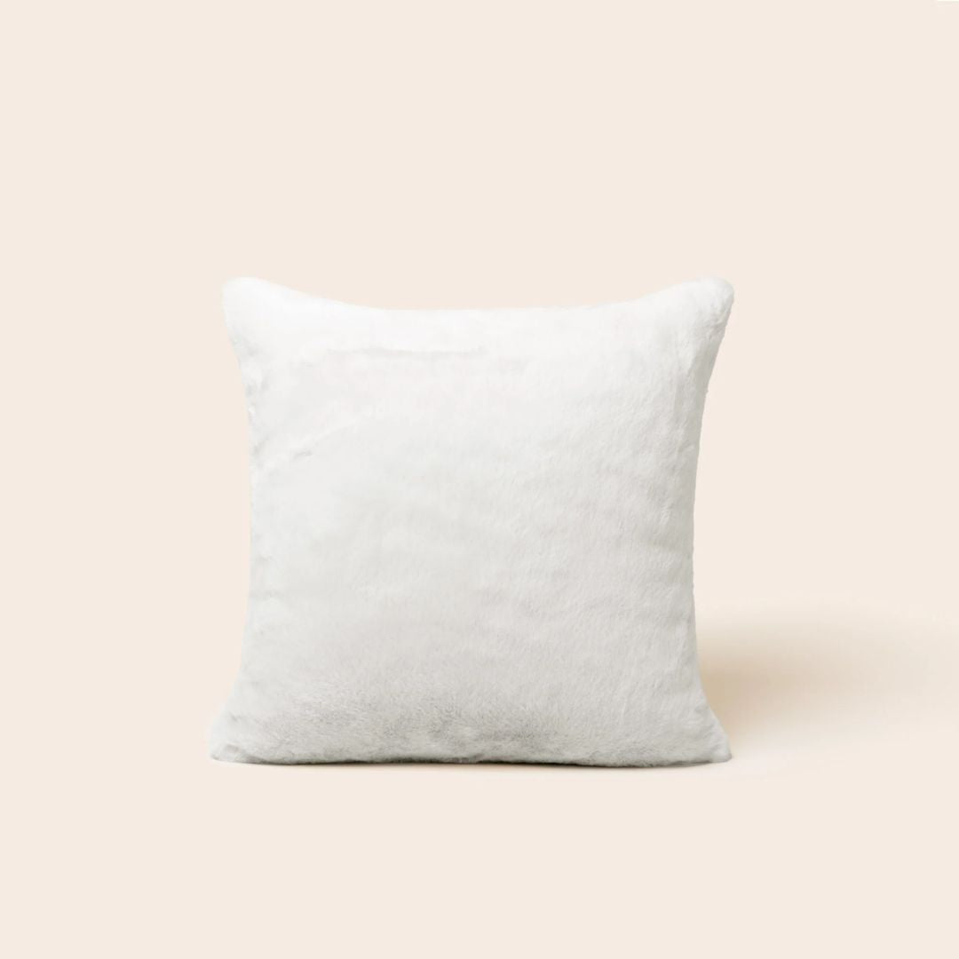 Housse de coussin Bianca blanc hermine 40x40 cm