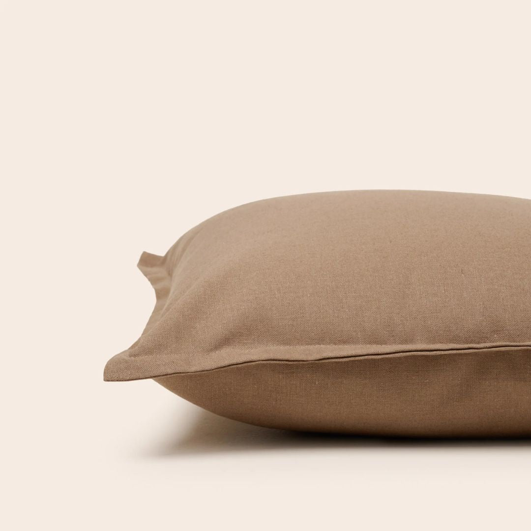 Housse de coussin Leolino brun smoky 40x40