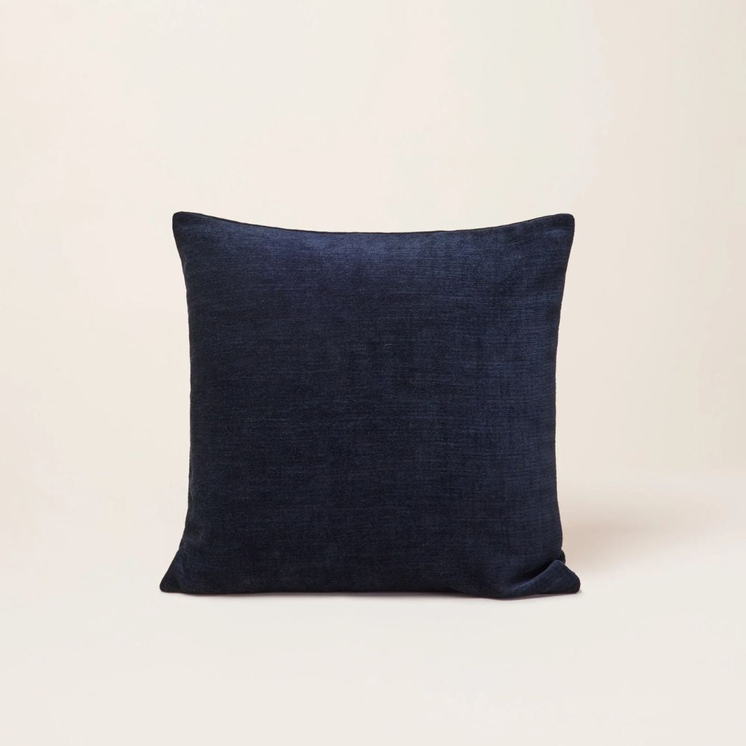 Housse de coussin Bazyl bleu noir 40x40