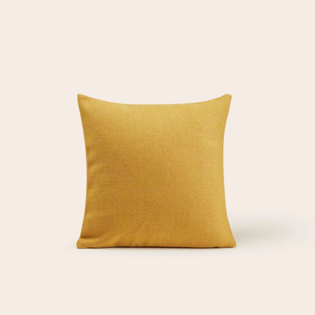 Housse de coussin Marcelo ocre jaune 40x40 cm