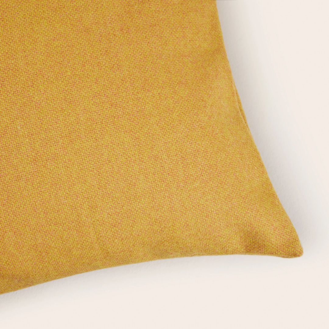 Housse de coussin Marcelo ocre jaune 40x40 cm