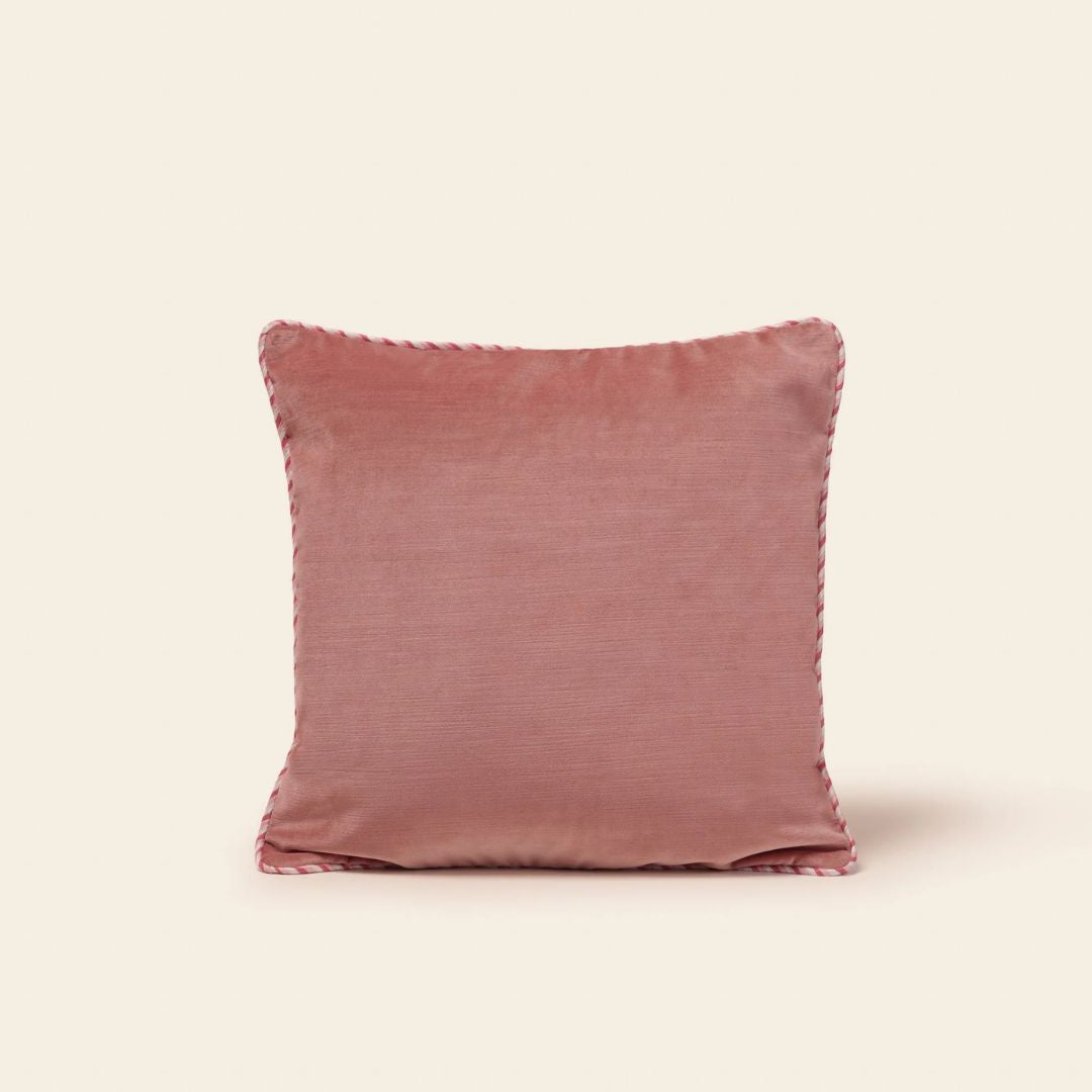 Housse de coussin Dalila pêche rosé 40x40
