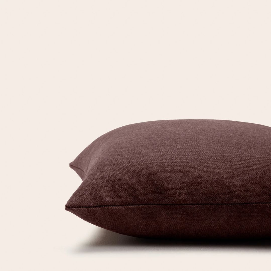 Housse de coussin Marcelo brun moka 40x40