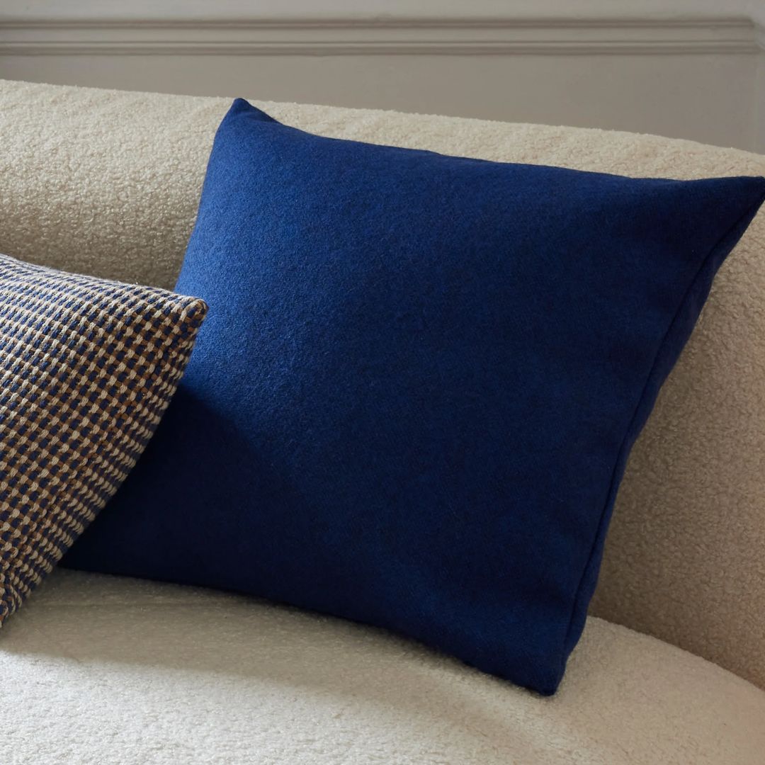 Housse de coussin Marcelo bleu outremer 40x40