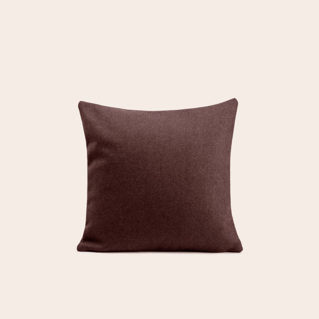 Housse de coussin Marcelo brun moka 40x40