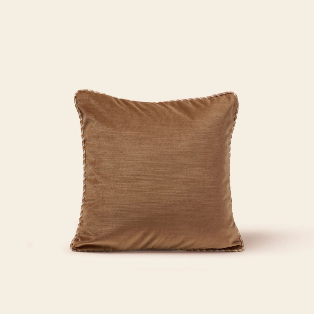 Housse de coussin Dalila camel doré 40x40
