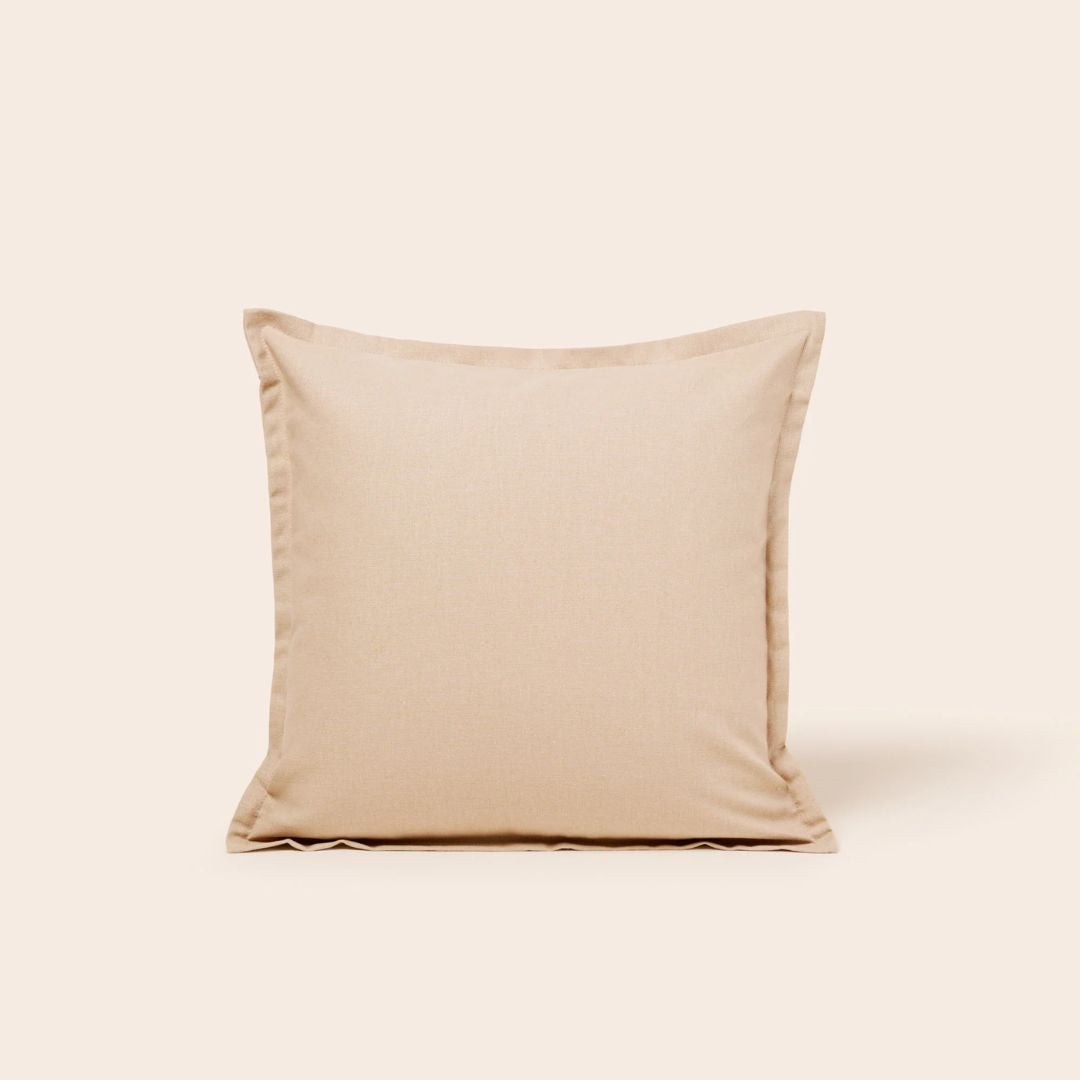 Housse de coussin Leolino beige minéral 40x40