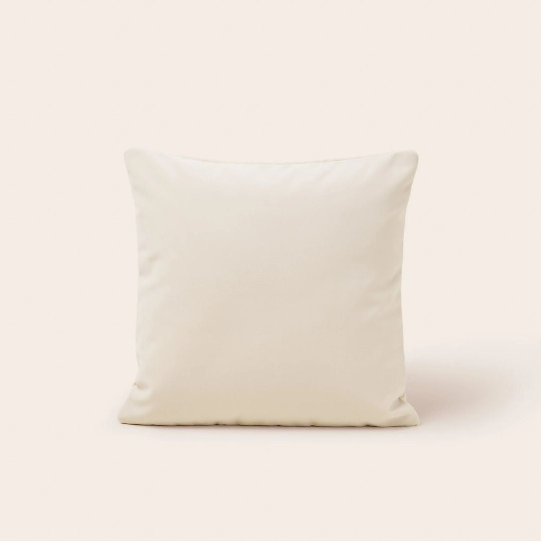 Housse de coussin Matia craie blanche 45x45