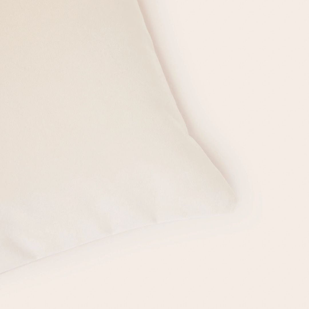 Housse de coussin Matia craie blanche 45x45