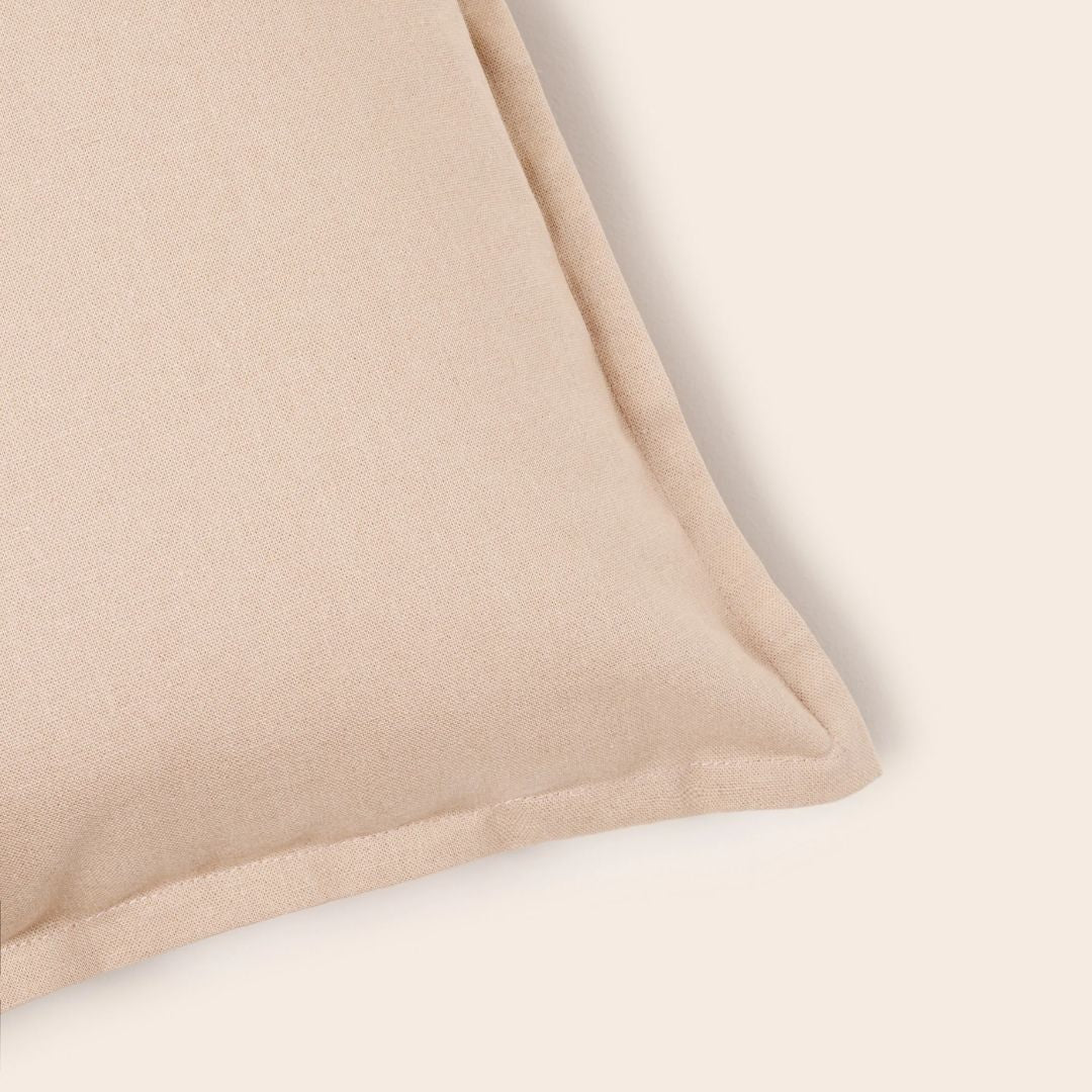 Housse de coussin Leolino beige minéral 40x40