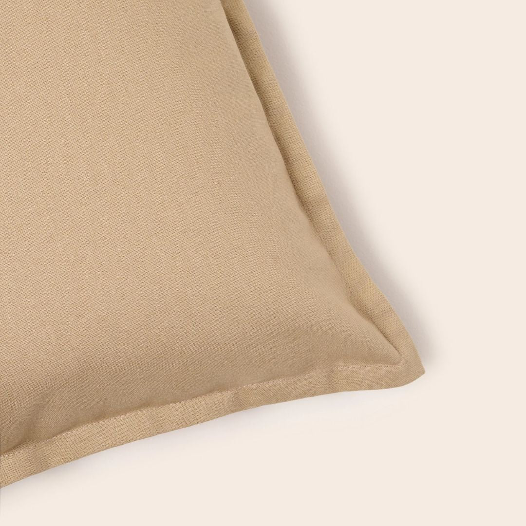 Housse de coussin Leolino sable chaud 40x40