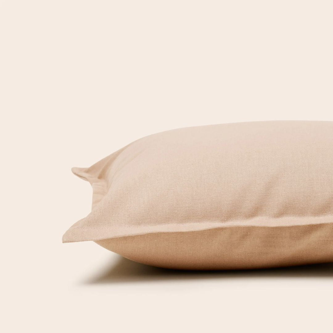 Housse de coussin Leolino beige minéral 40x40