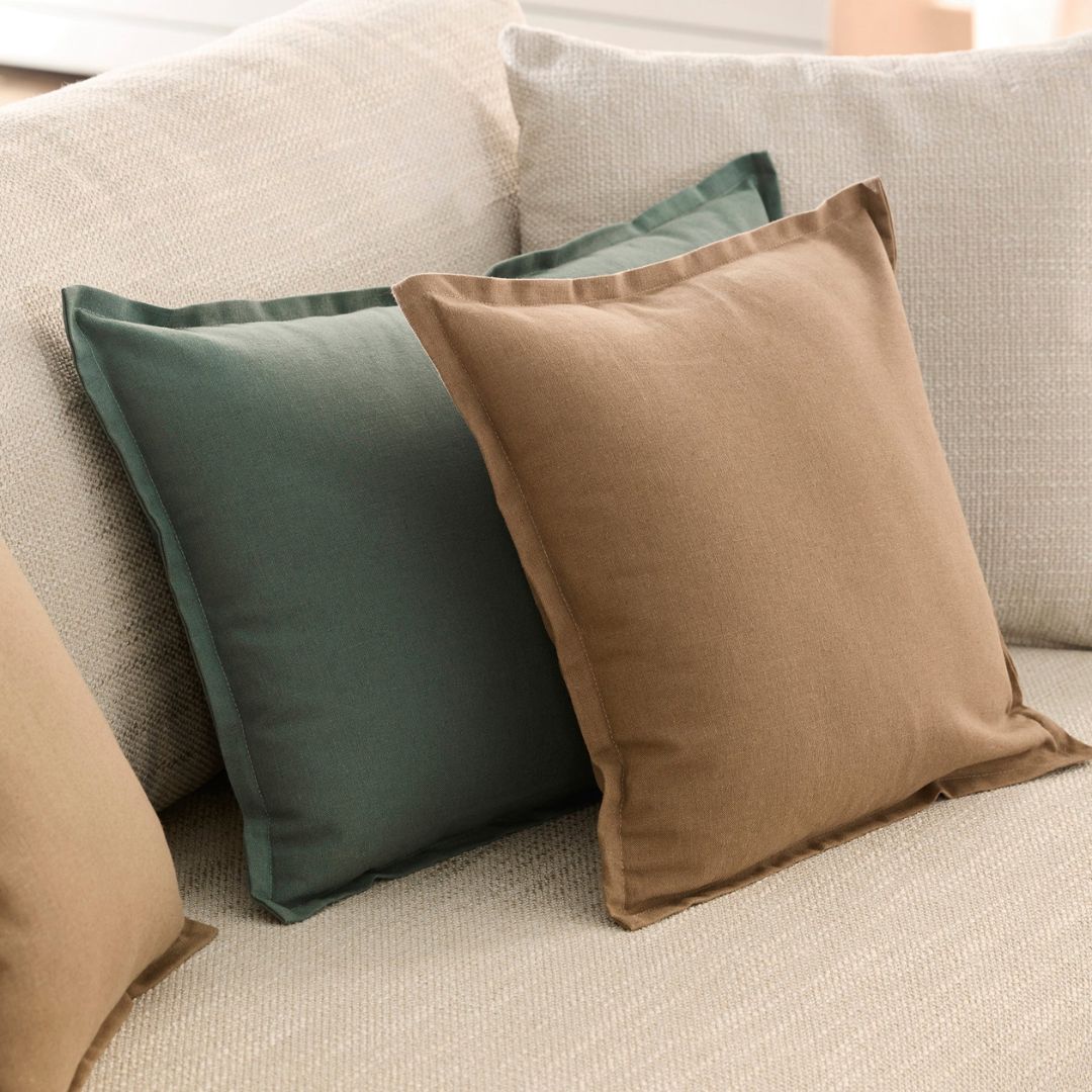 Housse de coussin Leolino brun smoky 40x40