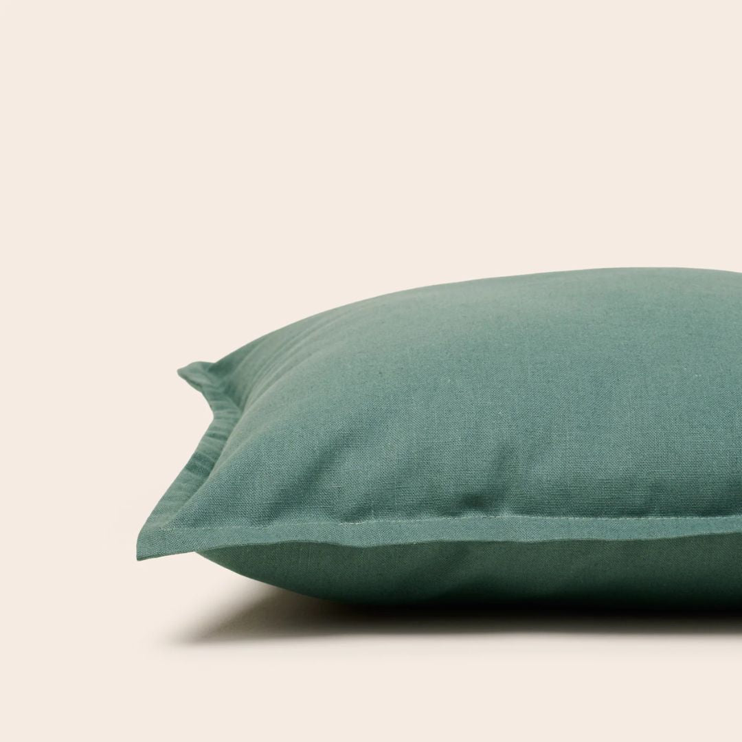 Housse de coussin Leolino cèdre bleuté 40x40