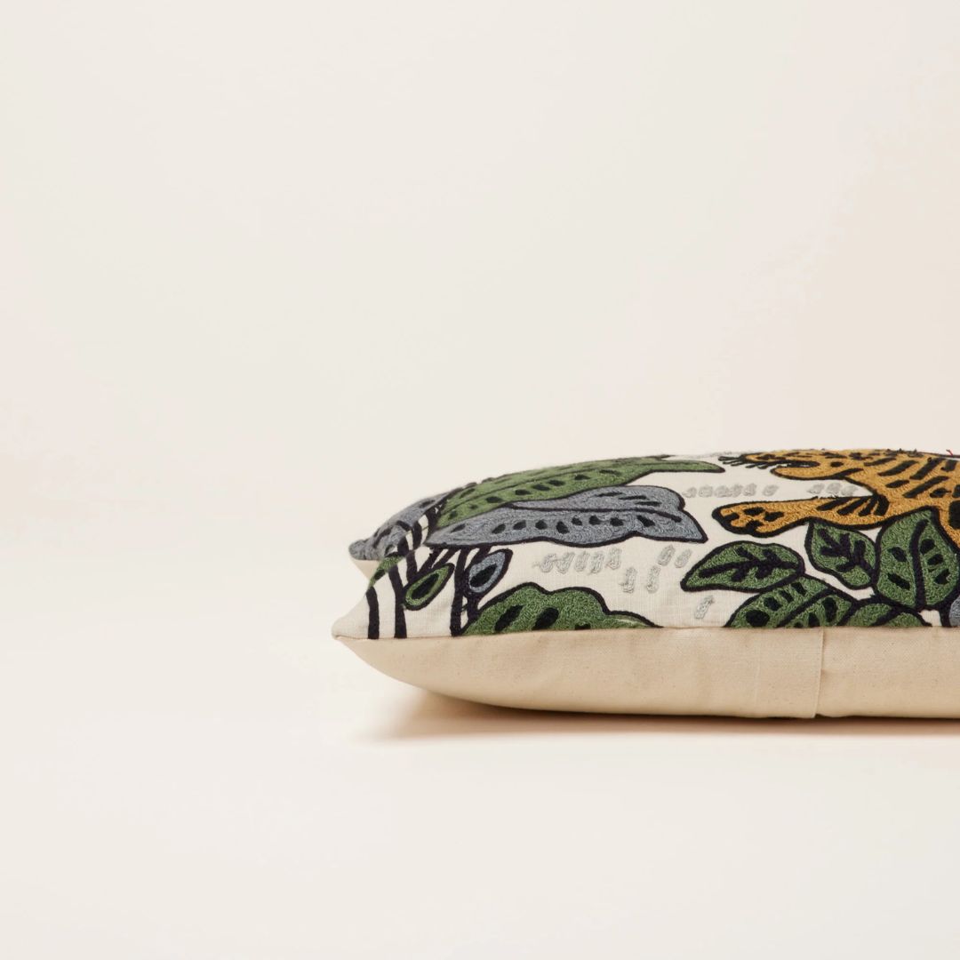 Housse de coussin Tigris ivoire 40x60 cm