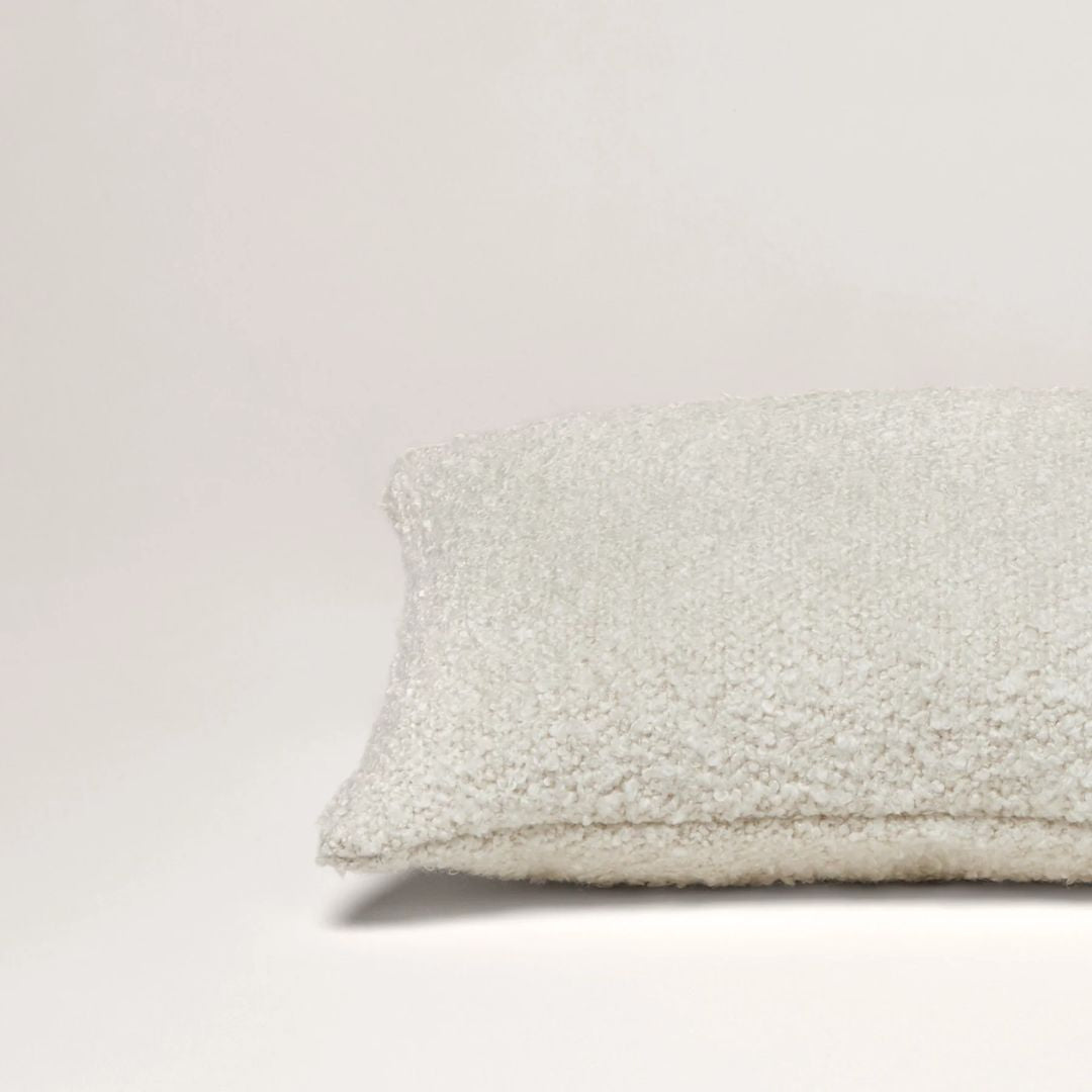 Housse de coussin Leonard ivoire 28x47 cm